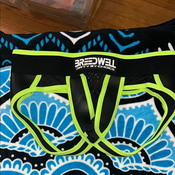 Men's Black and Neon Green Briefs - Picture 6 of 6